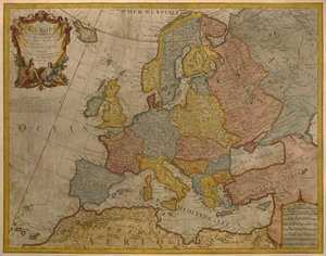 Mapa de Europa, publicado en 1700, París